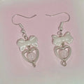 Handmade bow boho earrings