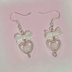 Handmade bow boho earrings