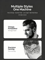 Electric Hair Clipper for Home Use, Hair Salon Specific Oil Head Carving Hair Clipper, Shaving Head Divine Tool