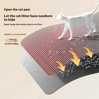 Cat Litter Mat 2-Layer Design Premium Sand Trapping Technology Waterproof Base Non-Slip Pet Floor Protector for Indoor Kittens