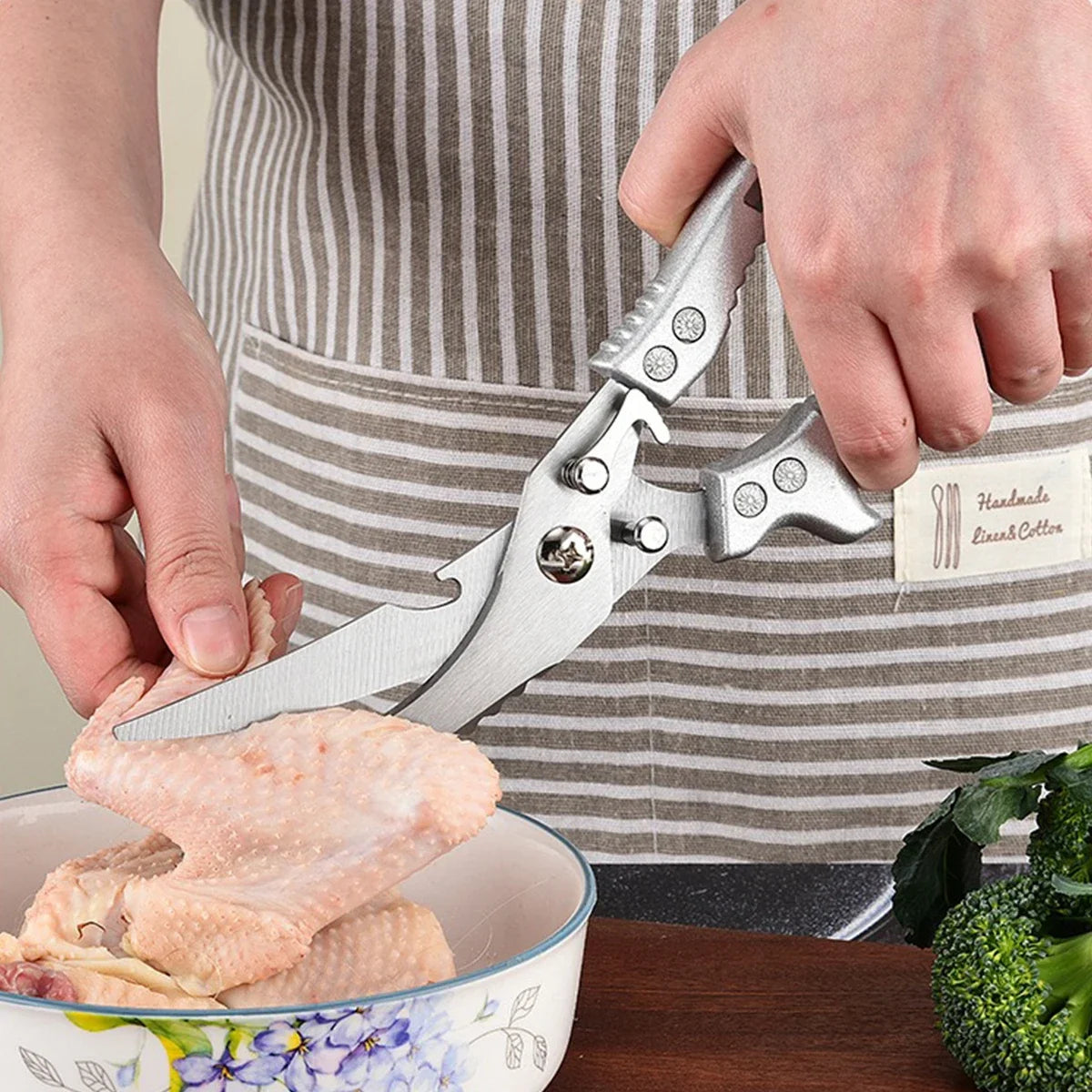 Heavy Duty Kitchen Scissors Meat Fruit Boning Fishing Hunting Camping Professional Stainless Steel Chicken Bone Kitchen Shears