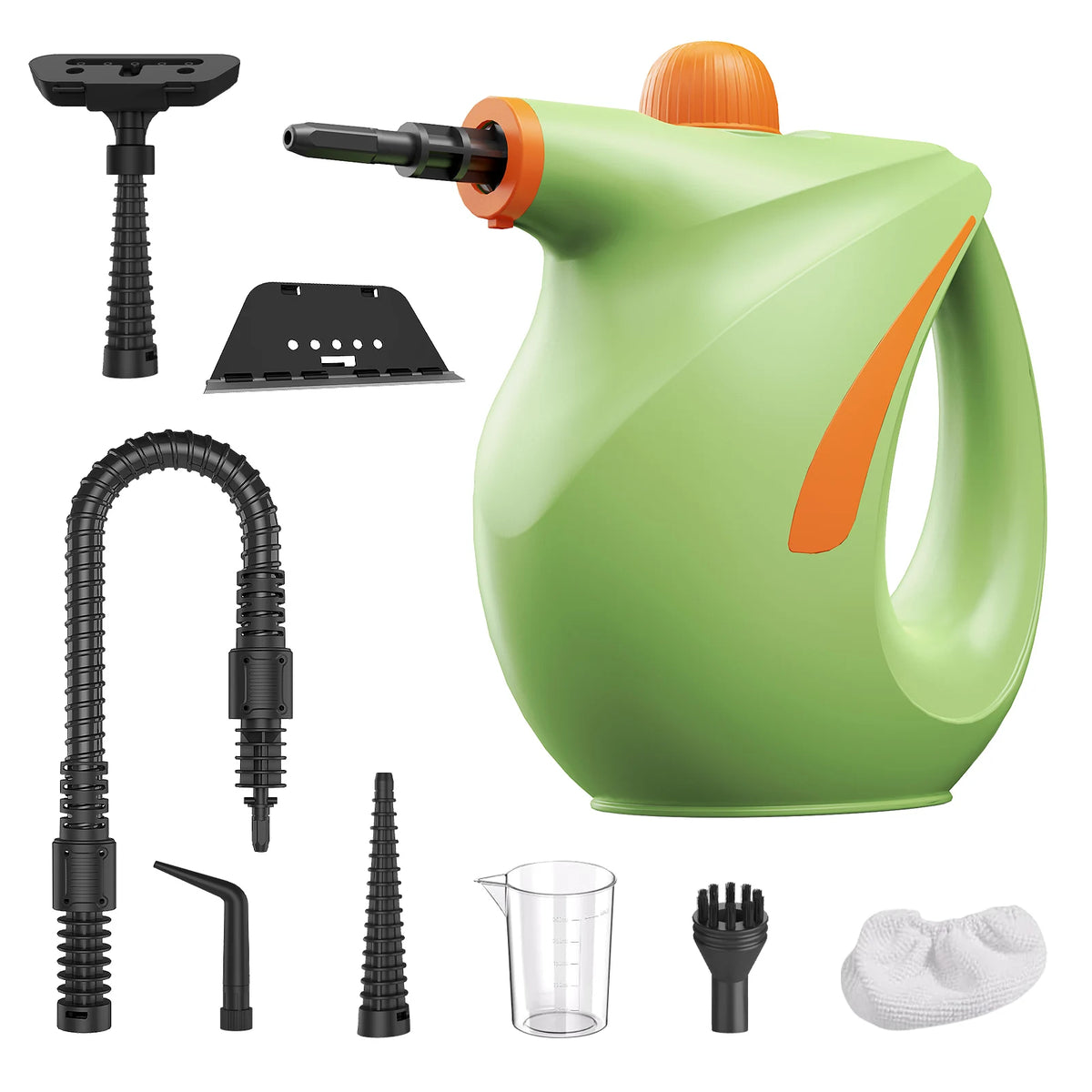 High Temperature Handheld Steam Cleaner 9 Piece Set, 350ML Portable Steamer For Kitchen Bathroom Car Tile And Grout Cleaning