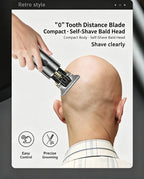 Electric Hair Clipper for Home Use, Hair Salon Specific Oil Head Carving Hair Clipper, Shaving Head Divine Tool