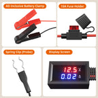 Parasitic Draw Tester, Automotive Battery Drain Detector Current Leak Finder Tool for Vehicle Electrical Diagnostics, SUV, Truck