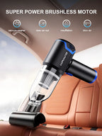 Portable Wireless Car Vacuum Cleaner 12000PA Wireless Vacuum Cleaner Dual Use for Home and Car High Powerful Vacuum Cleaner