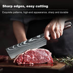 9 Types of Stainless Steel Kitchen Knife, Japanese Chef Knife, Meat Cleaver, Santoku, Bread, Boning, Slicing, Fruit Knife with Gift Box