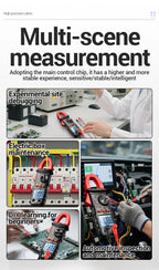ANENG ST180 Digital Clamp Meter 4000 Counts Multimeter AC Current NCV Capacitance Resistance Frequency Tester Measurement Tool