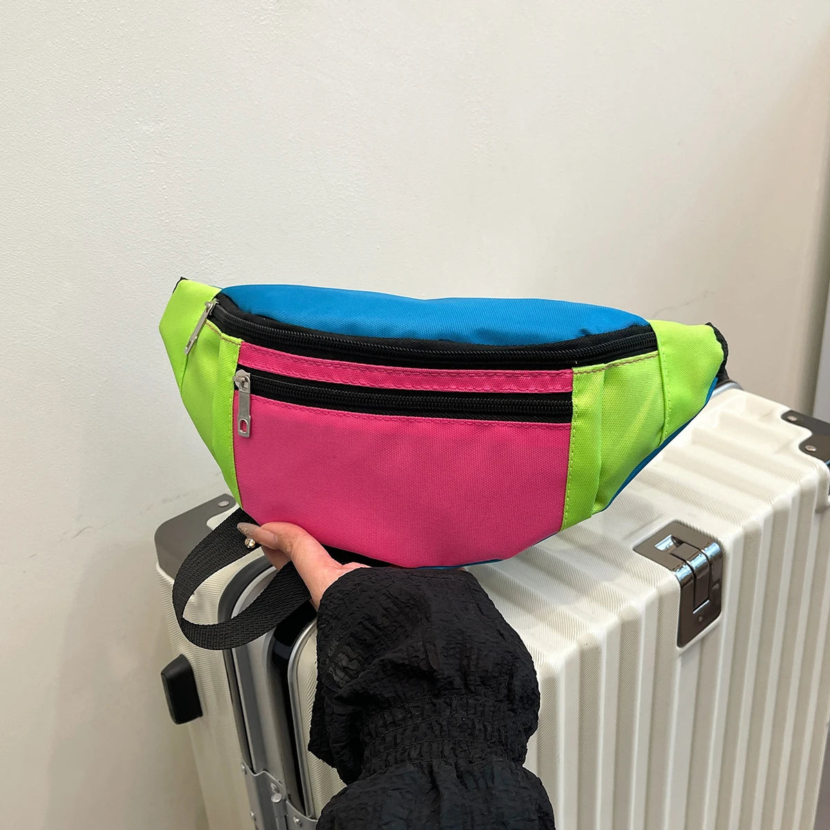 Waist Bag Running Belt Bum Bags Sport Cycling Womens Fanny Pack Wallet Pouch Portable Phone Gym Jogging Cross-Body Pocket