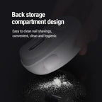 2 In 1 Electric Nail Trimmer Anti Splash Design Baby Adult Finger Toe Nail Clipper Manicure Pedicure Tools For Thick Nails