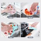5Pcs Coral Fleece Dish Cloths, Absorbent Kitchen Cleaning Towels for Home