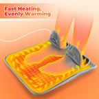 Electric Heating Foot Pad Washable Feet Warmer Household Soft Plush Thermal Heating Blanket Foot Warming Mat Home Office Bedroom