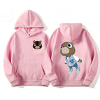 Limited Kanye West Graduation Dropout Bear Hoodie Men's Women Fashion Vintage Clothes Hooded Hip Hop Casual Oversized Sweatshirt
