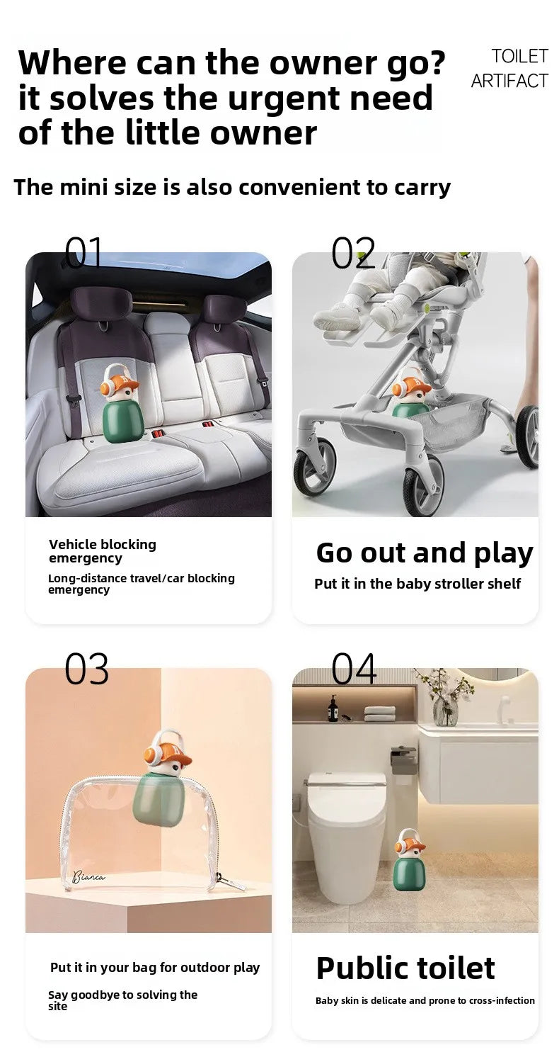 Portable Baby Hygiene Toilet Urinal Boys Leak-proof Outdoor Car Travel Anti-leakage Potty Kids Convenient Toilet Potty
