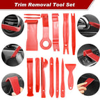 43Pcs Car Trim Removal Tool Set Panel Fastener Clips Removal, Fastener Terminal Remover Tool Round Handle Crowbar Kit Car/Radio