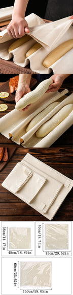 Linen  Dough Fermented Cloth Dough Bakers Pans  Dough Couche Pastry Proofing Cloth Baking French Bread Kitchen Tools