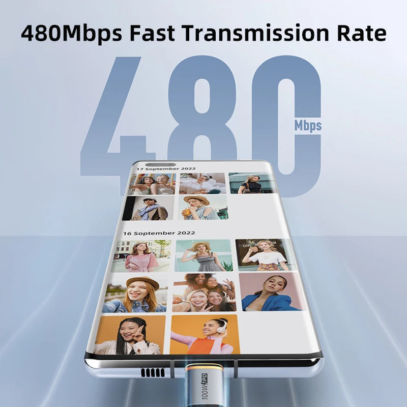 CABLETIME USB C to USB C Cable PD100W Type C Cable Alluminum Shell Braided 5A Fast Charging 480Mbps Fast Transmisson for Laptop iPhone 17