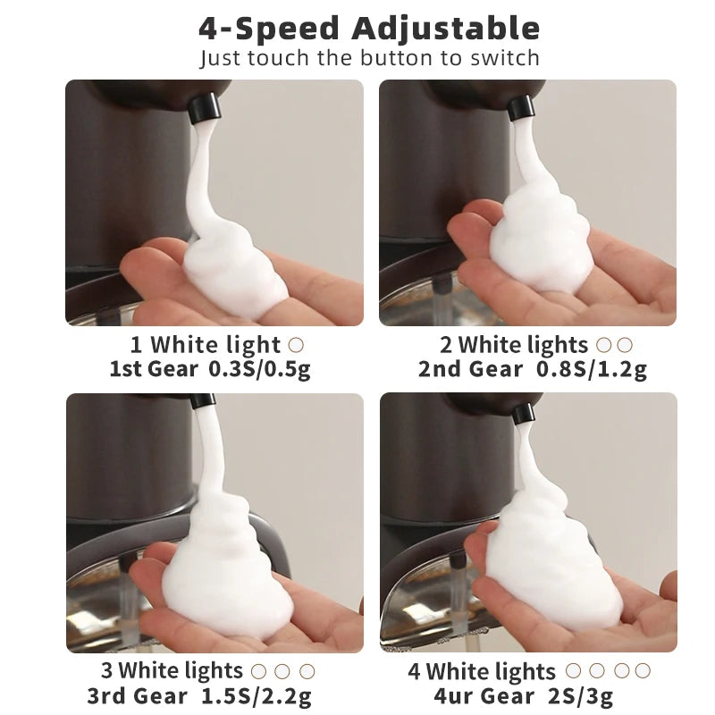 Automatic sensor soap dispenser, foam hand washing device, portable soap bottle, 500ml soap distribution device, in bathroom