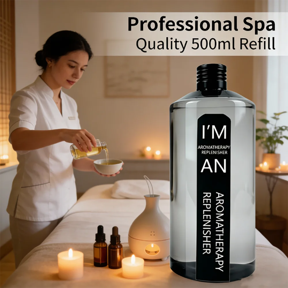 500ML Lasting Flameless Hotel Hilton Marriott White Tea Aromatherapy Refill Essential Oil for humidifier Fresh Air Aroma Machine