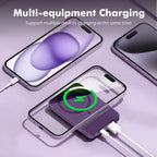 2-in-1 Wireless Magnetic Power Bank Fast Charging Portable PD 22.5W 10000mAh LED Power Display for iPhone 17/16/15/14 Samsung