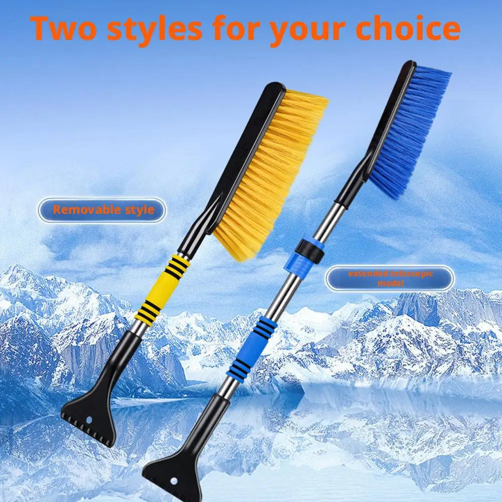 Car Snow Shovel Extendable Ice Scraper Snow Brush Detachable Windshield Snow Remove Broom Winter Auto Cleaner Tool Accessories