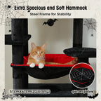 Large Cat Tree and Tower for Indoor Cats With Sisal-Covered Scratching Posts Spacious Hammock Padded Perches and Condos Cat Toys