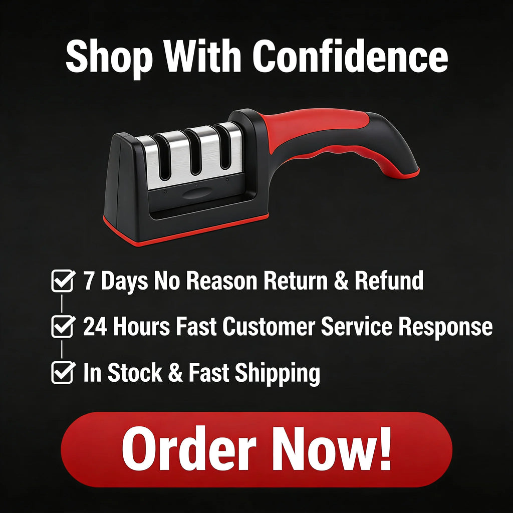 Sharp in 8 Seconds Knife Sharpener Non-Slip Handle Multifunctional Tool for Kitchen Home