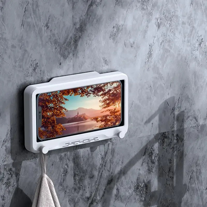 Fixed Universal Waterproof and Anti-fog Mobile Phone Case for Bathroom Shower Phone Holder Waterproof Can Touched Shower Phone