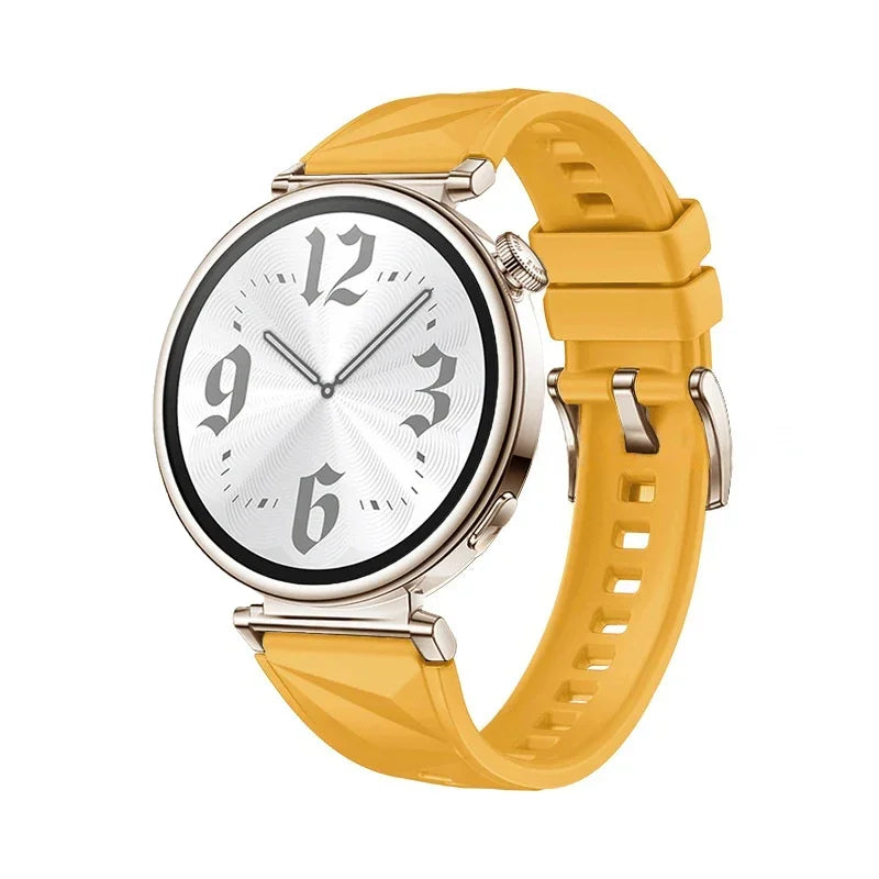 18mm Women Strap for Huawei Watch GT6/5 41mm Sport Silicone Replacement Band for Huawei Watch GT4 41mm Breathable 18mm Wristband