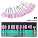 6 In 1 Electric Nail Drill Set Portable Nail Grooming Tool Includes Drill Bits Power Cord Suitable for Nail Filing and Buffing