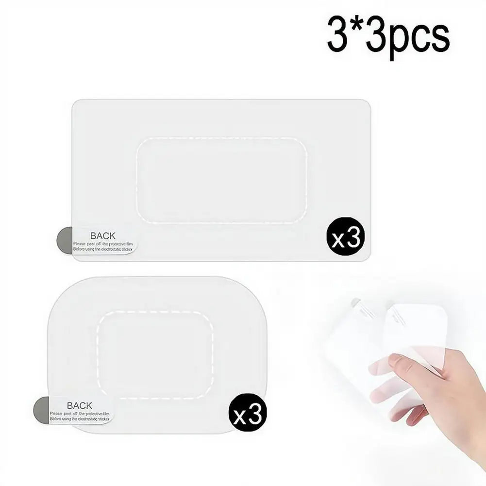 Car Electrostatic Sticker Auto Transparent Seamless Windshield Double-sided Stickers Dashcam Stability Transparent Antifall