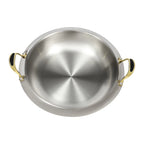 2.5L/2.64QT Round Chafing Dish Buffet Set Stainless Steel Servers Warmers with Visible Window & Fuel Holders Warming Tray for Hotels Buffets Restaurants Family Gatherings 36*36*23cm