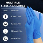 2/20/50/100pcs Black Disposable Nitrile Gloves, Latex-Free Waterproof Anti-Static Multi-Purpose Work Gloves, Powder-Free, Suitable For Kitchen, Bathroom, Home, Hair Dyeing, Beauty Salon, Painting, Craft Protection Gloves [No
