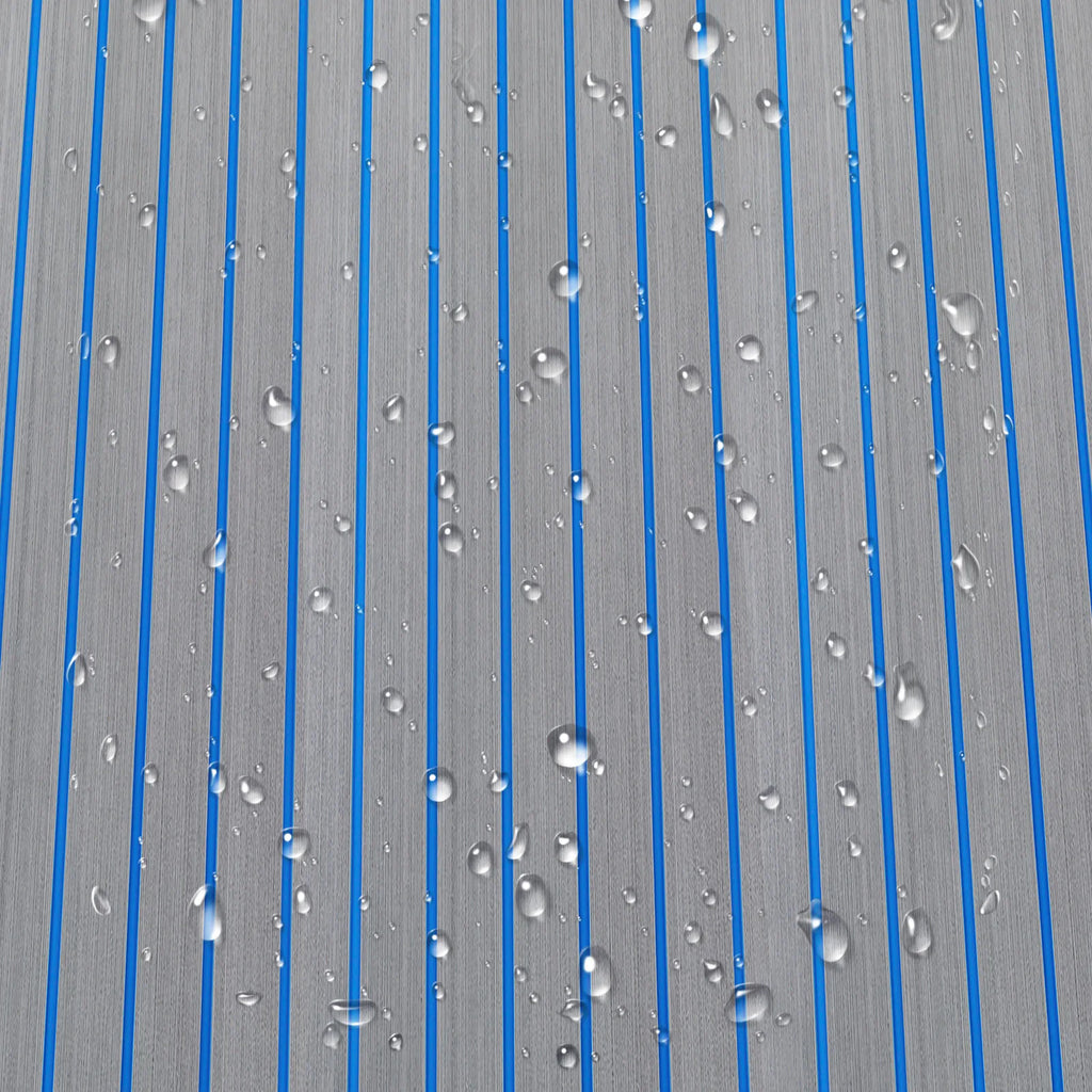 240*60cm/240*90cm EVA Foam Non-Slip Boat Deck Mat 6mm Thick Waterproof Marine Yacht Faux Teak Decking Sheet Flooring Carpet Pad