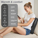 Leercon Neck Massager with Heat, 3D Kneading Massage Pillow for Neck and Back, Shoulder, for Stress Relax at Woman Man Home Office