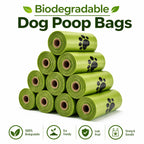 10rolls Biodegradable Dog Poop Bags Eco‑Friendly Compostable Pet Waste Bags Thick Leak‑Proof Puppy Poop Bags For Dog Walking Outdoor Travel