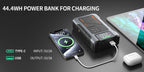 Portable Car Jump Starter With Air Compressor, 3000A Peak(7.5L Gas, 6.5L Diesel) , Jump Starter Battery PackWith150 PSl Tire Inf