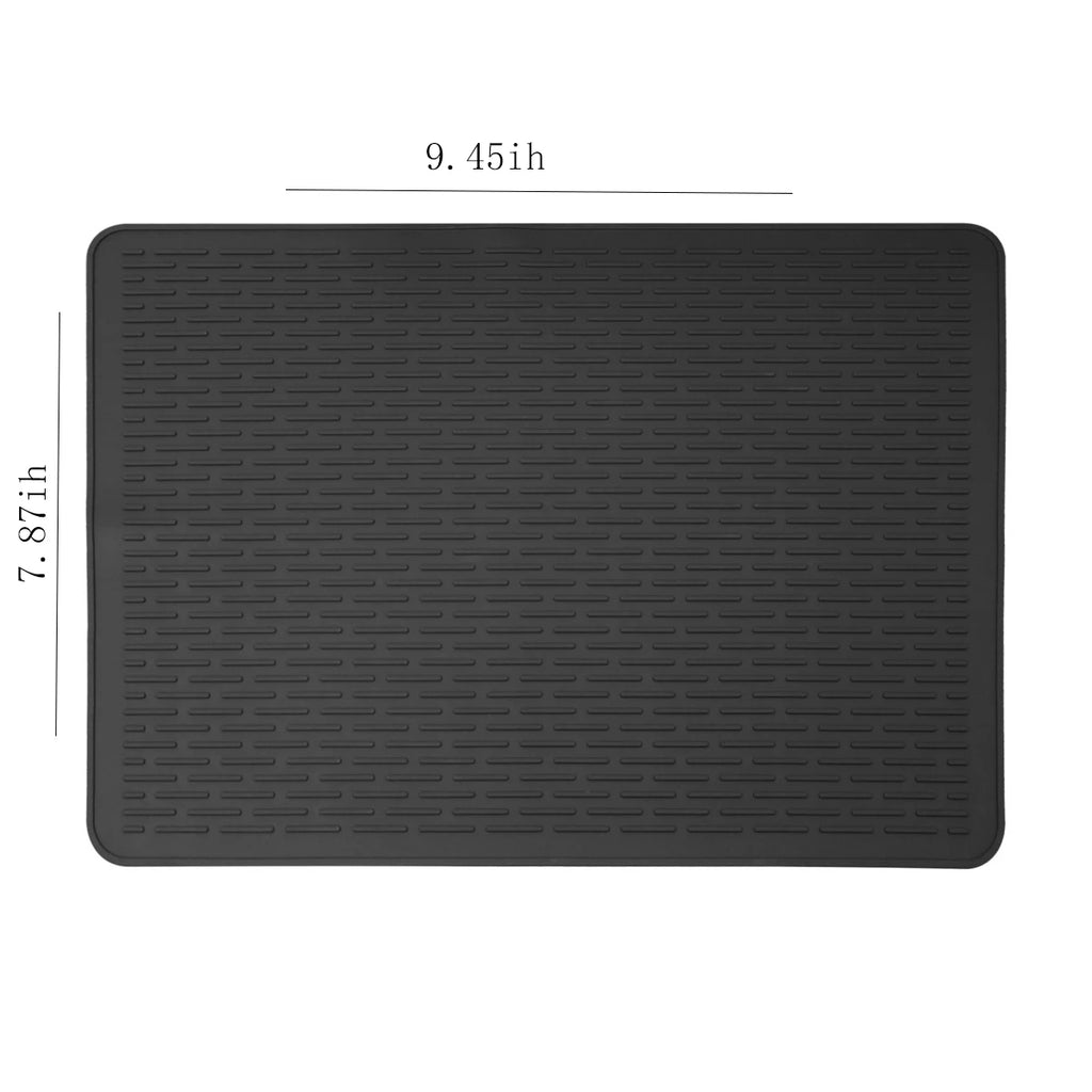 Black Silicone Electric Stove Mat 71x51cm - Heat-Resistant Cooktop Protector for Glass Ceramic Stove & Oven