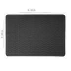 Black Silicone Electric Stove Mat 71x51cm - Heat-Resistant Cooktop Protector for Glass Ceramic Stove & Oven