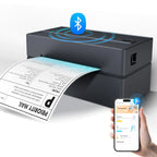 Thermal Label Printer Portable No Ink Required 203DPI 4x6 for Small Business Bluetooth USB High Speed Express Airway Bill