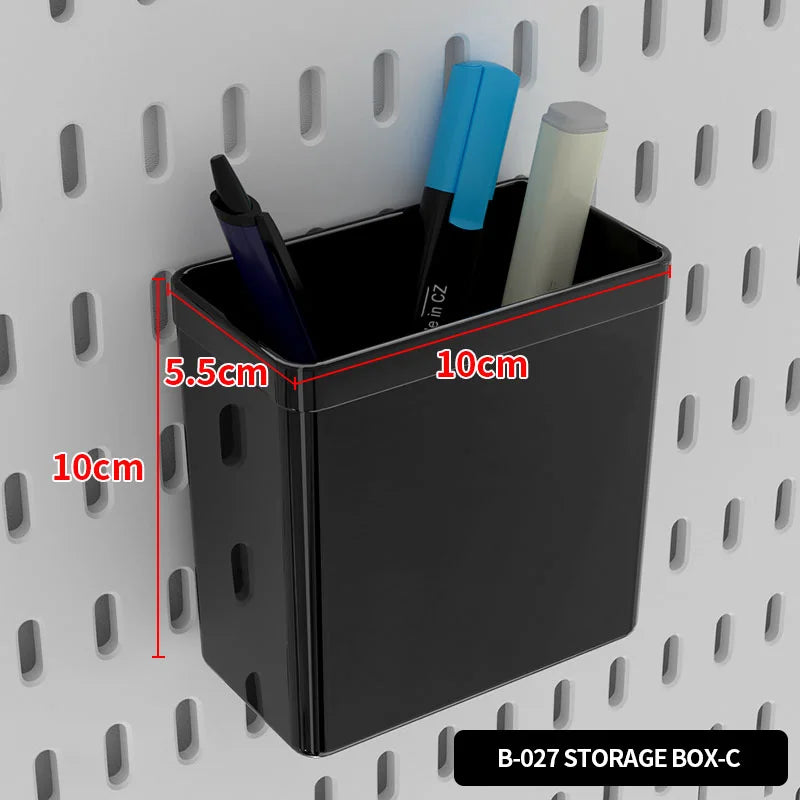 Home Study Storage Pegboard: Suitable for Displaying Figurines, Desk-Top Standing & Clip-On Storage for Furniture Items