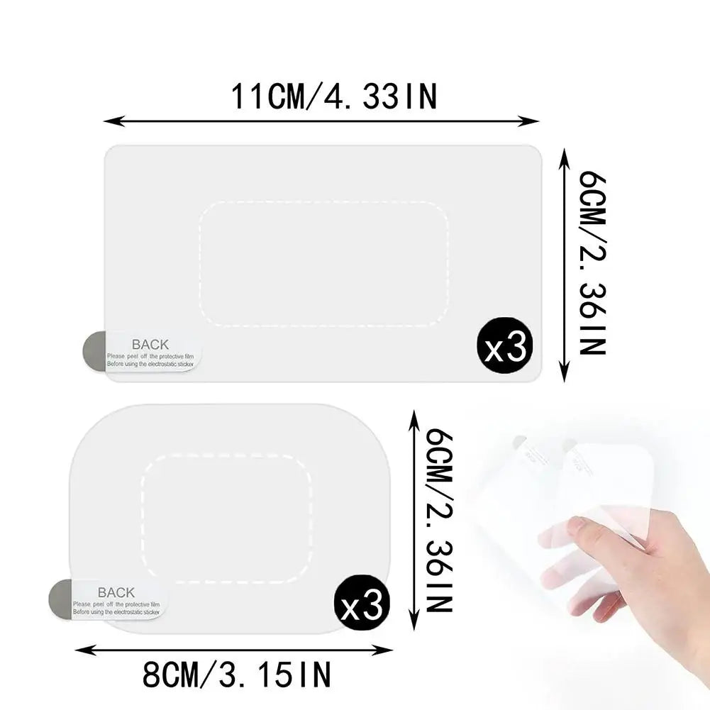 Car Electrostatic Sticker Auto Transparent Seamless Windshield Double-sided Stickers Dashcam Stability Transparent Antifall