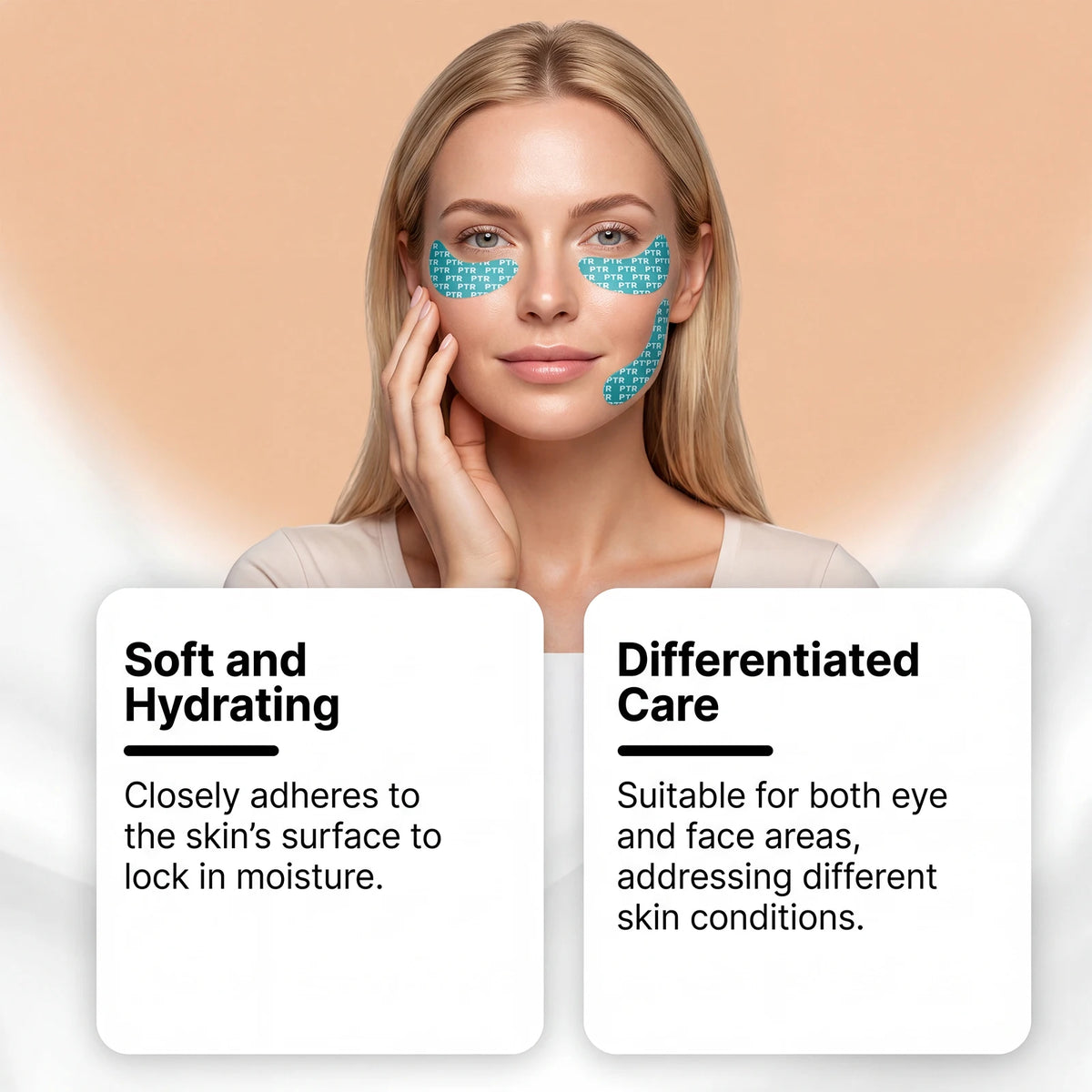 Collagen Peptide Face Eye Mask Tape Reduce Facial Wrinkles Improve Eyes Fine Lines Lift Firm Facial Mask Women Daily Skin Care