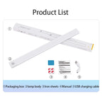 Motion Sensor Light Wireless LED Night Light USB Rechargeable Night Lamp Cabinet Wardrobe Lamp Under Backlight For Kitchen Led