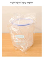 Plastic Sealed Tank Large Capacity Crisper Kitchen Organize Grain Storage Box with Scale Sealed Box Clear Jar Spice Container