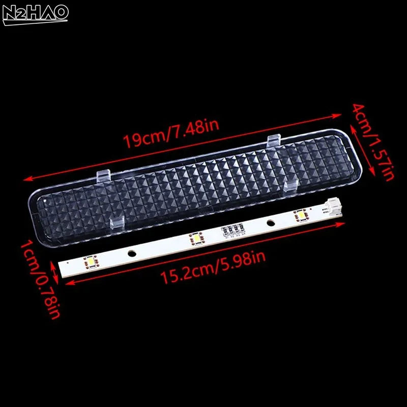 2 Pairs Plastic Freezer Refrigerator LED Strip Light Bar For E349766 MDDZ-162A 1629348 DC12V 2W HCDM415LC BCD-630WT
