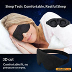 Breathable 3D Adjustable Sleep Mask – Blocks Light, Allows Air Circulation for Eyes, Unisex Comfort Fit