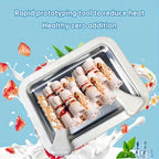 Household Ice Cream Maker Pan with 1 Scraper Instant Rolled Ice Cream Maker DIY Sorbet Frozen Yogurt Maker Ice Stir Fry Machine