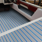 240*60cm/240*90cm EVA Foam Non-Slip Boat Deck Mat 6mm Thick Waterproof Marine Yacht Faux Teak Decking Sheet Flooring Carpet Pad