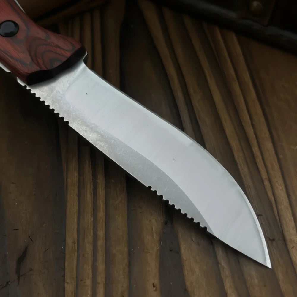 Hunt Saddle Mountain Skinner Fixed Blade Knife S30V Steel Wood Handle Survival Fishing Camping Outdoor Knife