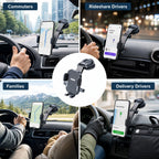 Car Phone Holder – Nano Flexible Silicone, 360° Rotation, Doesn't Block Screen, Compatible with iPhone Series for iPhone 17